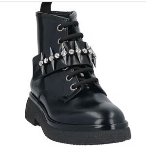 AGL black embellished boot worn once inside.  In box GORGEOUS